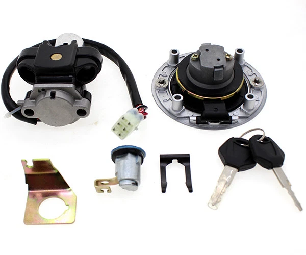 Interruptor de asiento de encendido tapa de gas combustible bloqueo de llave para Suzuki GSXR600 1996-2000 97 98 99 Foto 3 de 4