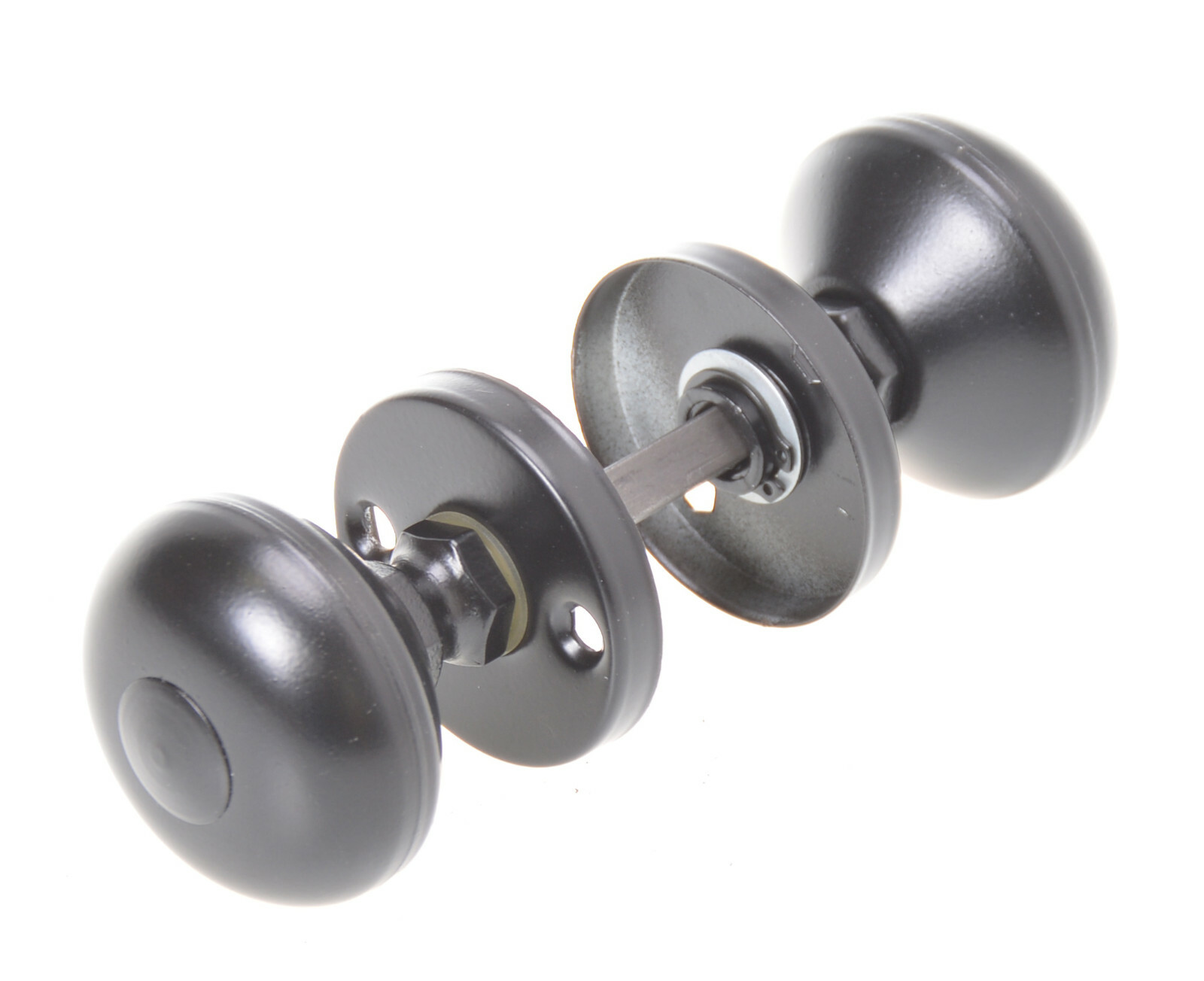 Aqbau® Set 2 tlg. Türknopf Drehbar auf Rundrosette Knopfdrücker ...