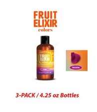 Hantesis Fruit Elixir Italian Semi-Permanent Hair Color FUCHSIA 3-Pack 3X 4.25oz