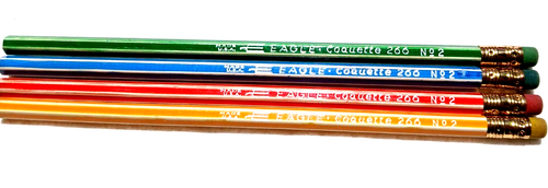 4-"266€ Adler KOKETT Nr. 2 Eagle Pencil Co. U.S.A." Holzstifte / 4 verschiedene Farben - Bild 2 von 16