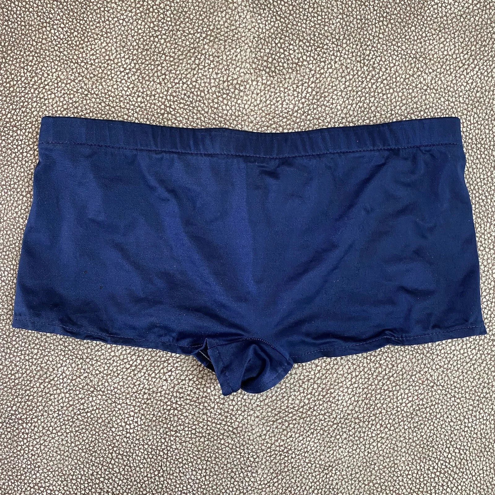 Vintage DIOR Mens Swim Bottoms 1970’s w Metal Log… - image 4