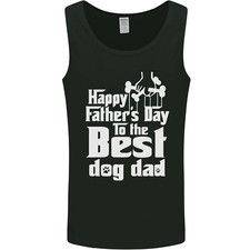 Fathers Day Best Dog Dad Funny Mens Vest Tank Top
