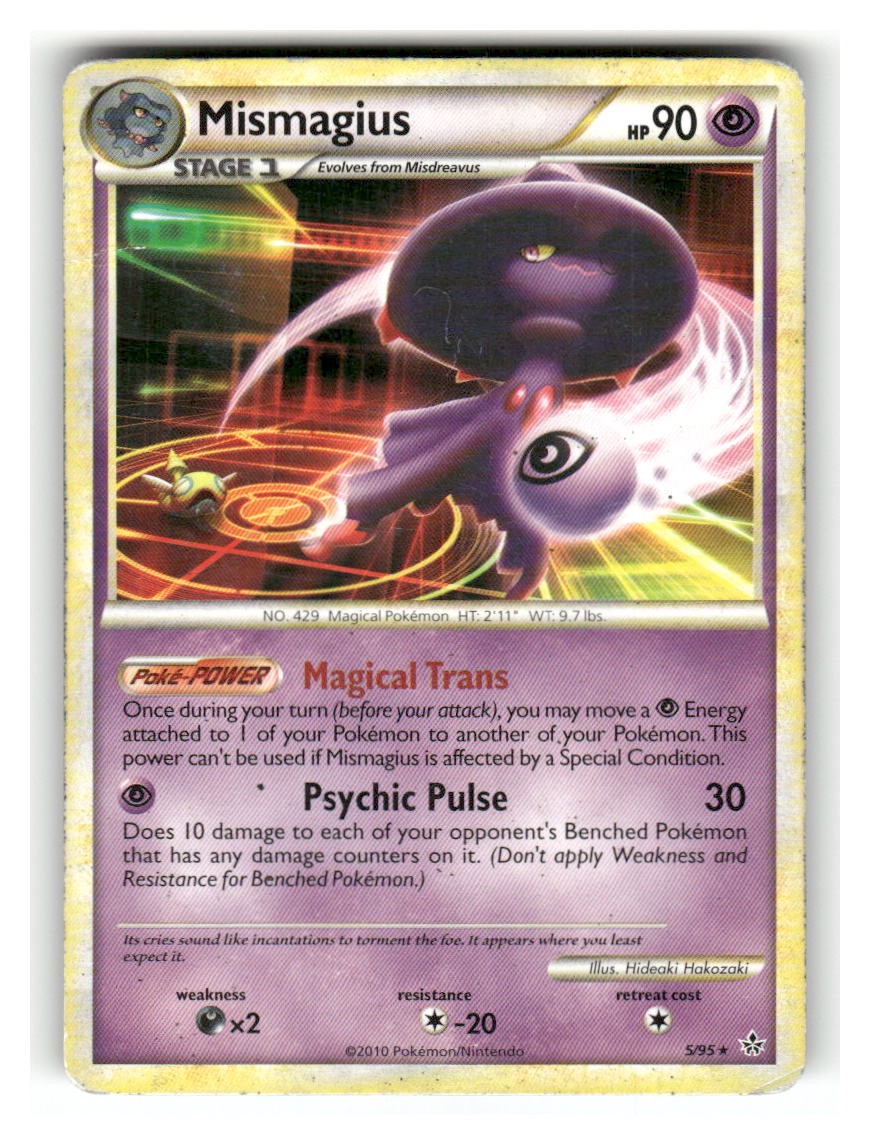 Mismagius 5/95 Holo Rare HGSS Unleashed Pokemon Moderately Played