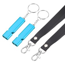Emergency Whistle, 2 Pcs  Lake Blue - Fitting for Outdoor Camping/Hiking 