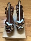 Christian Louboutin Wedge Sandals Pony Hair Leopard 37 — photo 2