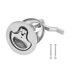 Boat Cam Latch Flush Pull Hatch Lift Stainless Steel with Back Plate Fastener...
