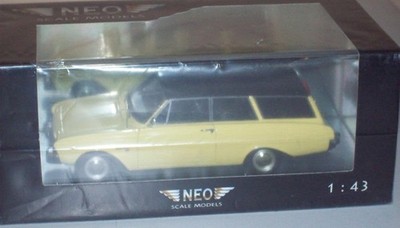 NEO SCALE MODELS 1/43 44560 FORD TAUNUS 17M P3 TURNIER Gelb/Schwarz sehr Selten!