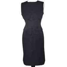 Banana Republic Monogram Black Pleated Tiered NWT Size 4