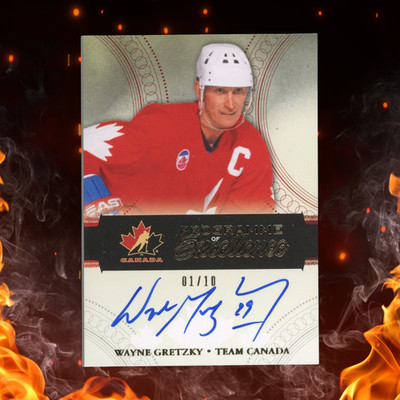 2011-12 Upper Deck The Cup Hockey Wayne Gretzky Programme of Excellence Auto /10