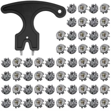 51 PCS Golf Cleats Set with 50 Shoe Spikes Replacements 1 Cleats Spanner
