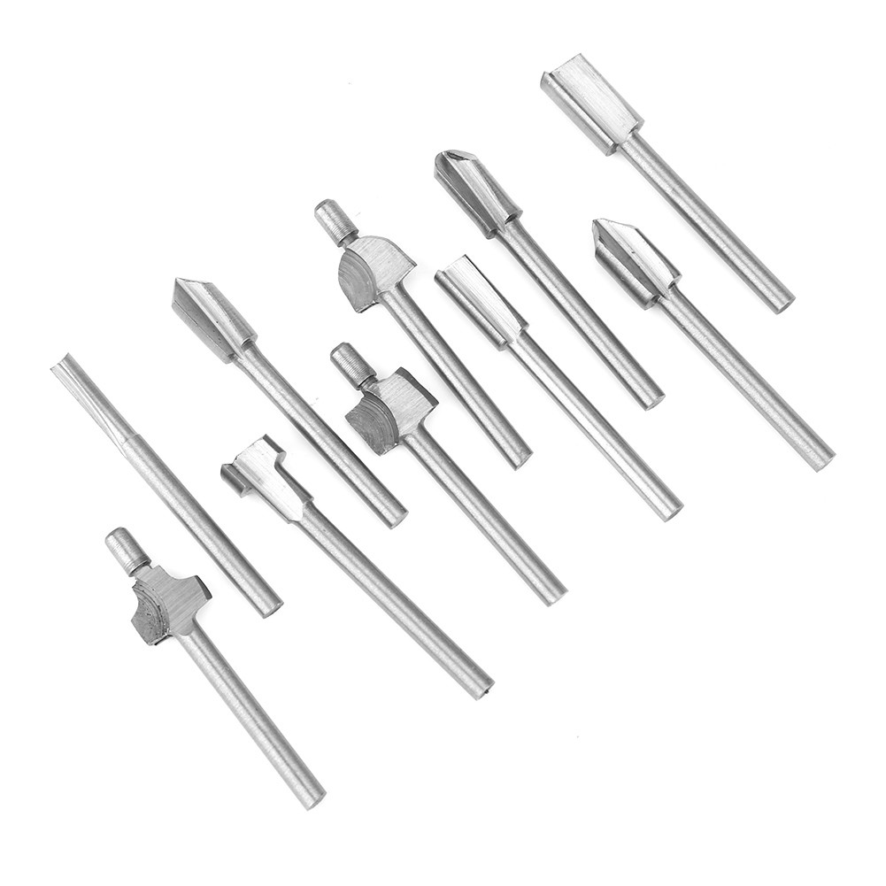 10xGrinding Milling Cutter Flush Trim Bit Woodworking Electric Trimming Machine❀