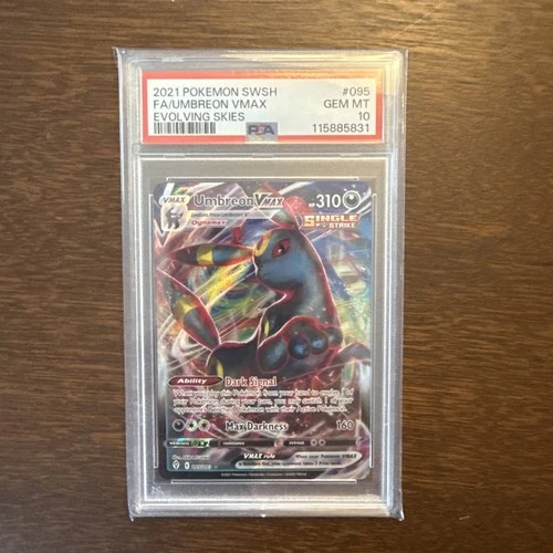 Umbreon VMAX PSA 10 English Pokemon Card 095/203 Evolving Skies 2021 Full Art