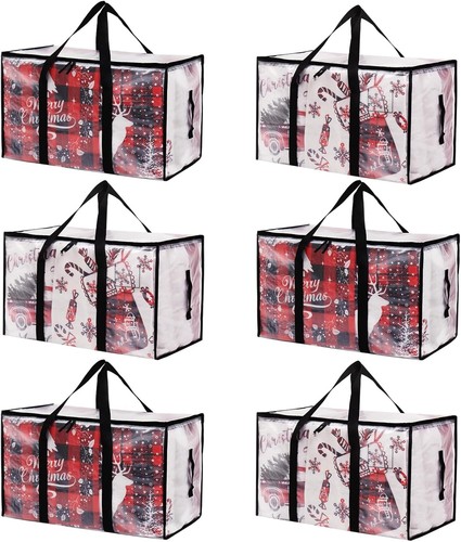 Moving Bags Heavy Duty Extra Large, Alternative for 6 Pack, Clear