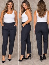 Liverpool Los Angeles Kelsey Trouser Blue Textured Ponte
