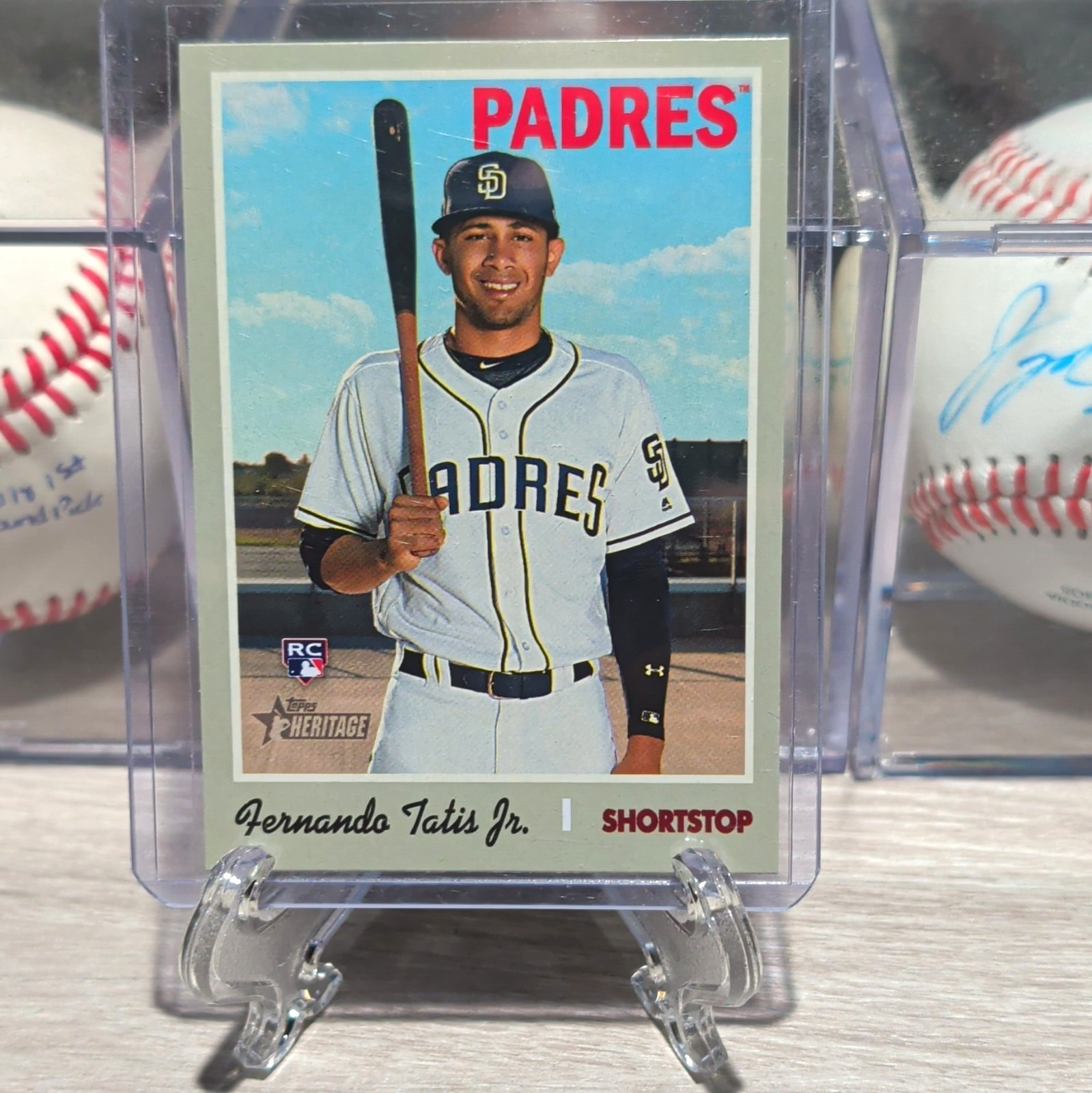 Topps 2019 Heritage High Number Fernando Tatis Jr Padres RC Base #517 Bat