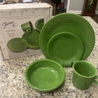 Fiesta Ware SHAMROCK 4 Piece Place Setting Retired Fiestaware NIB -