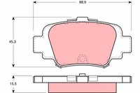 Bremsbelagsatz Scheibenbremse TRW GDB1060 FüR Nissan K11 Micra 2 16V HK11 AK11