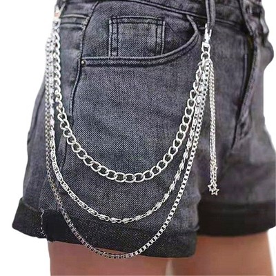 Punk Pants Waist Chain Girls Women Delicate Wallet Keychain Hip-hop Jewelry