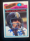 Mike Wagner Autographed 1977 Pro Set Football Card #60 Pittsburgh Steelers