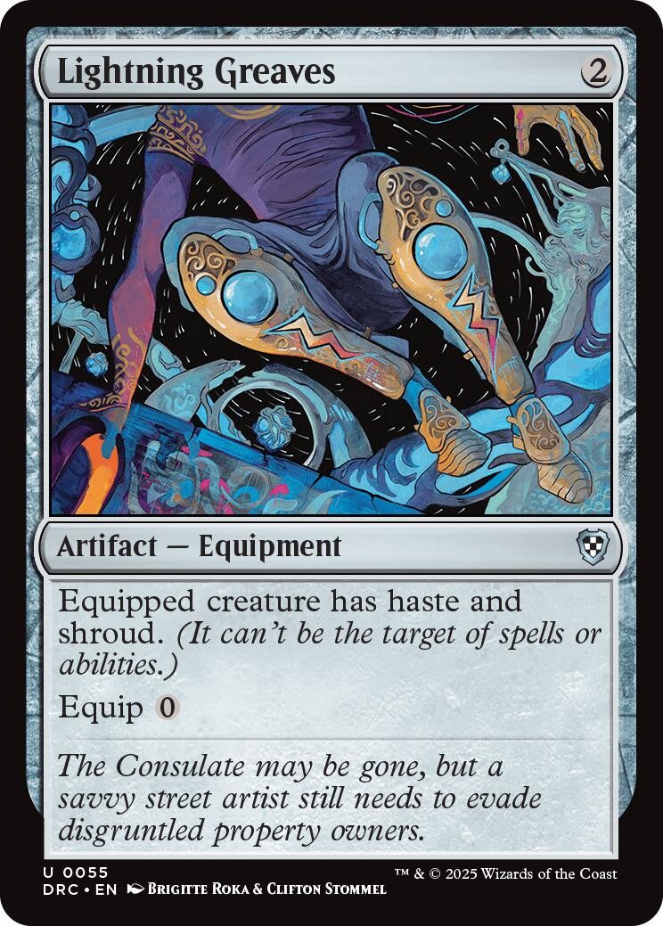 Lightning Greaves - DRC 55 NM - Commander: Aetherdrift