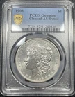 1903-P Morgan Silver Dollar $1 PCGS AU Details Cleaned