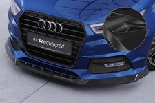 Cup Spoiler Lippe Front Ansatz Schwert Glossy für Audi A1 8X CSL481-G