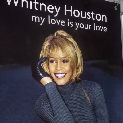 Whitney Houston My Love Is Your Love 1998 Album Promo Vinyl Banner