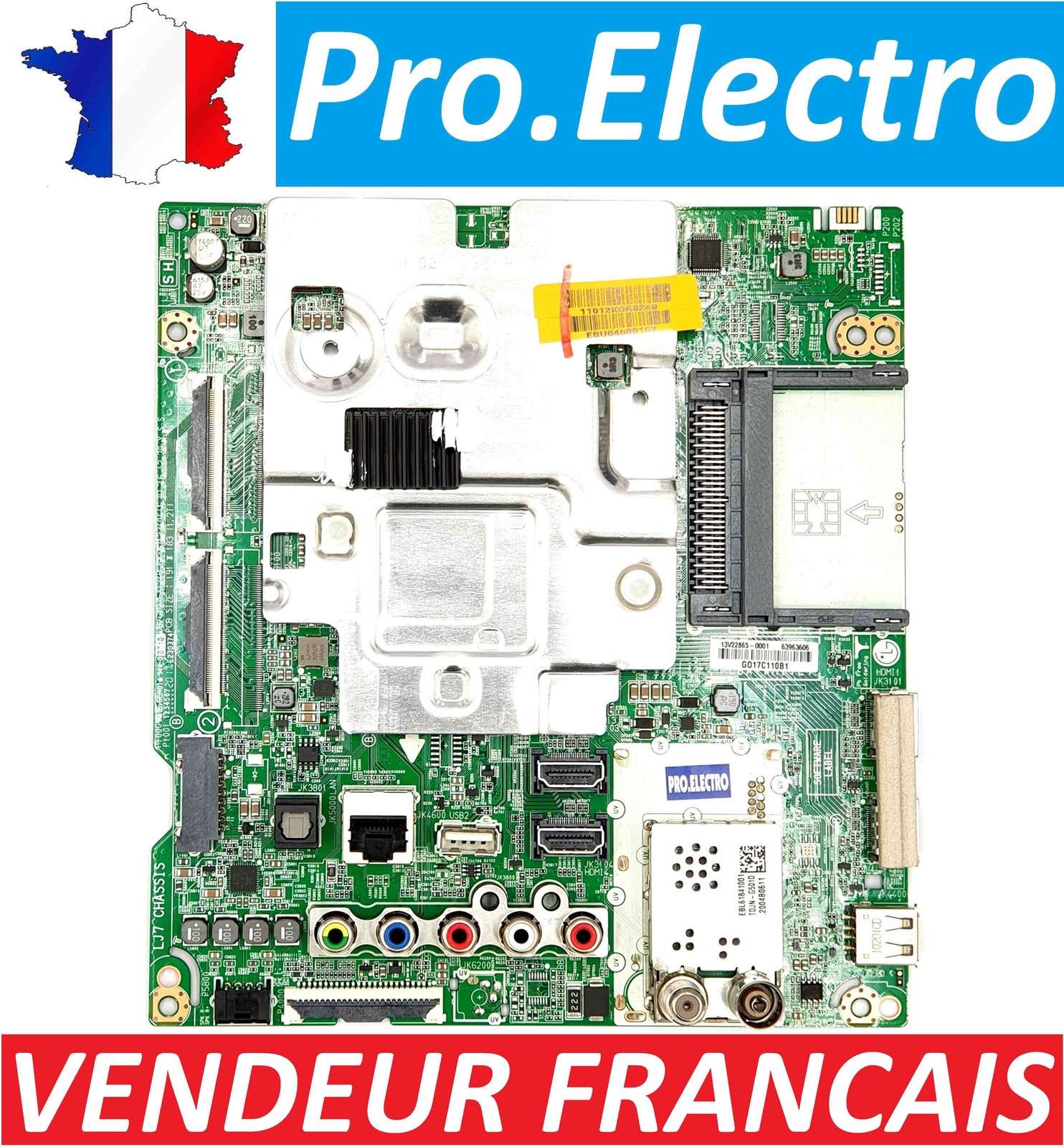 Résoudre l'écran noir du téléviseur avec la carte LG EAX67133404 1.0