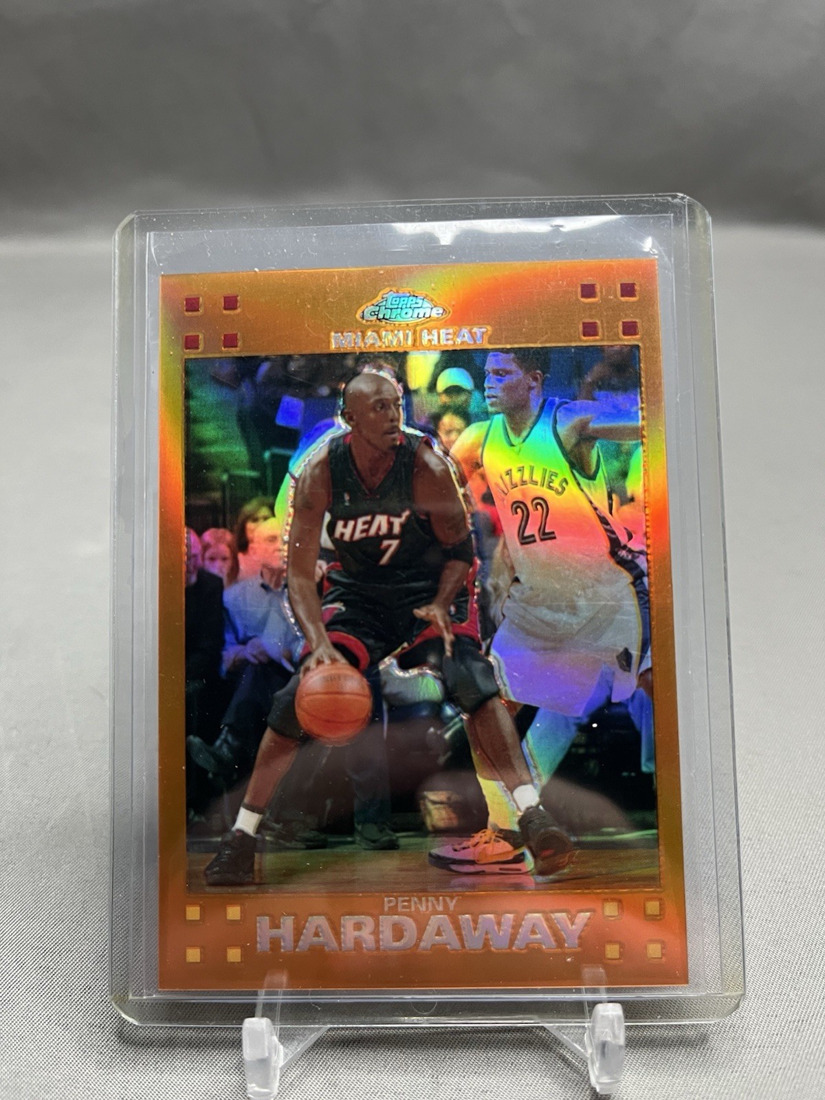 2007-08 Topps Chrome Orange Refractor Anfernee Hardaway (#'d /199)