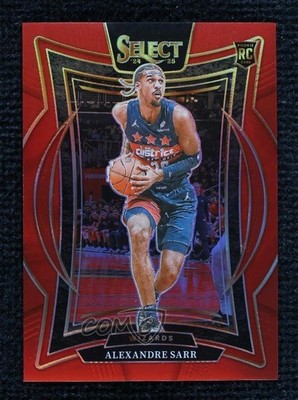2024 Panini Select Concourse Red Prizm 162/199 Alexandre Sarr #73 Rookie RC 1k9t