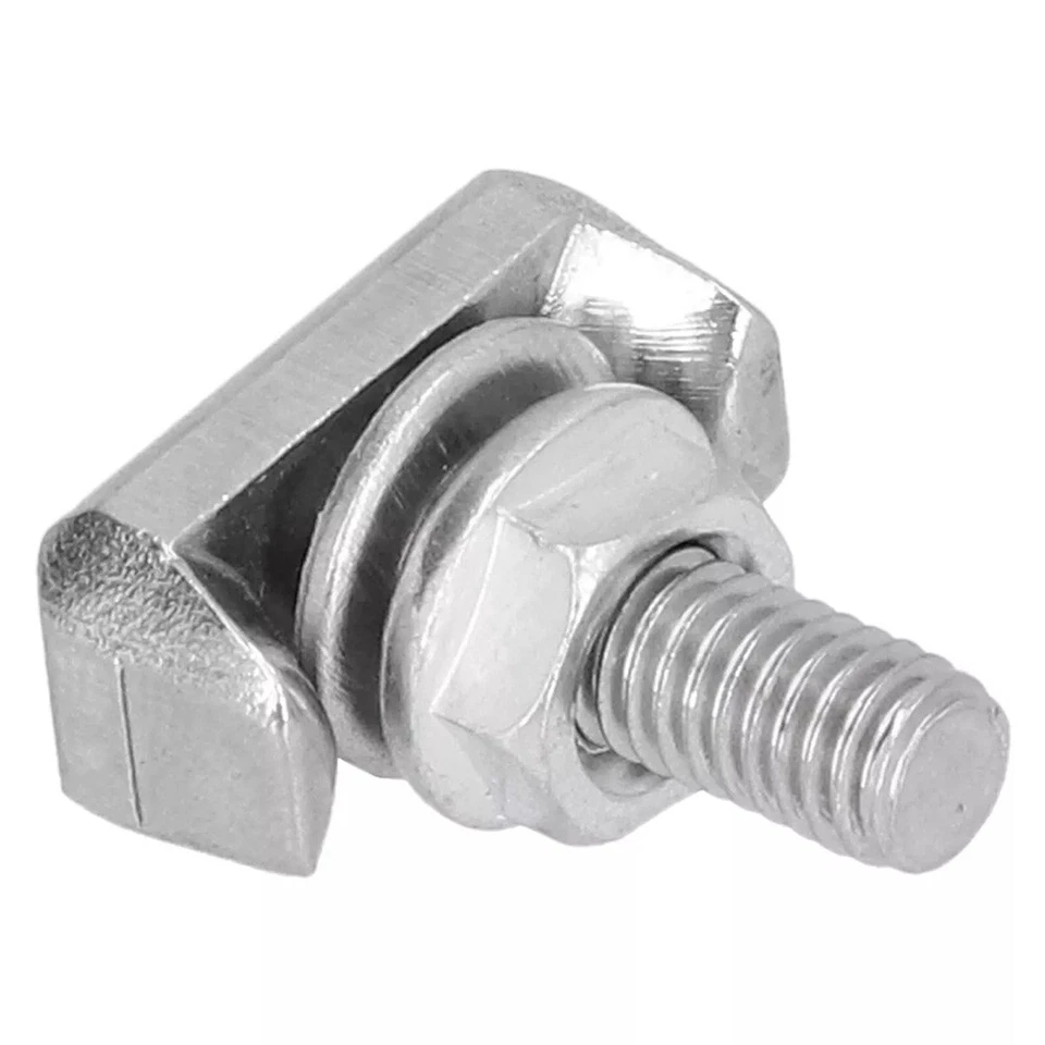 Screws 19116852 Stainless Steel Battery Terminal ReplacementSilver Portable 2Pcs - Image 2 of 4