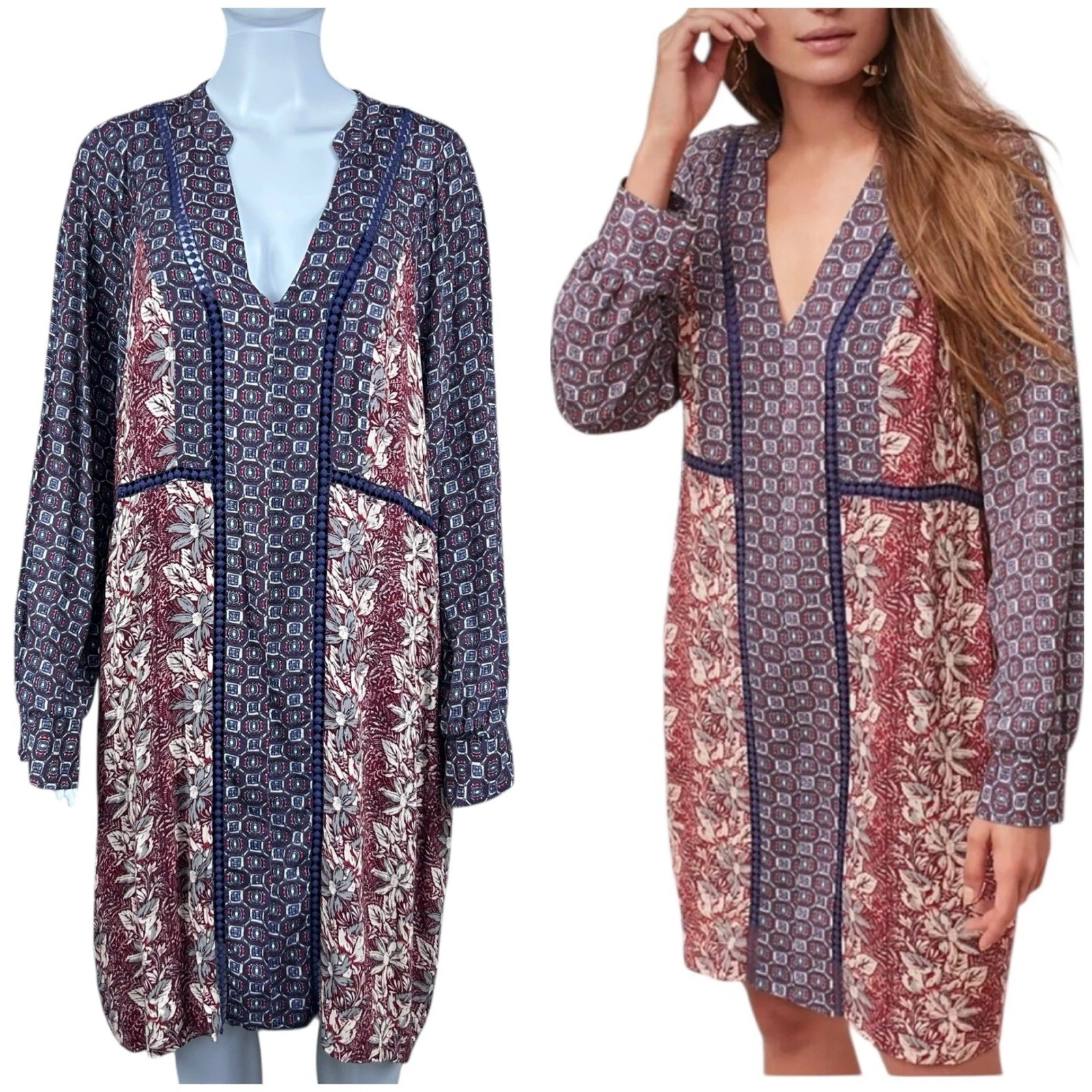 Anthropologie Akemi Kin Madigan Tunic Dress Size XL Boho Cottagecore Peasant
Opens in a new window o