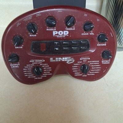 Line 6 POD Version 2.0 Multi-Effects Guitar Processor Effect Pedal 