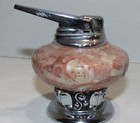 Ronson Nordic Table Top Lighter, Chrome & Pink Marble  — photo 2