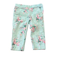 Janie and Jack Floral Pants Toddler Girls Mint Green Trousers SIZE 2T