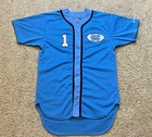 North Carolina Tar Heels Vintage Nike Blue Game Worn Baseball Jersey Size 46 90s