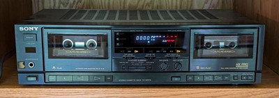 Sony TC-WR710 Stereo Dual Stereo Cassette Deck Auto Reverse Tested