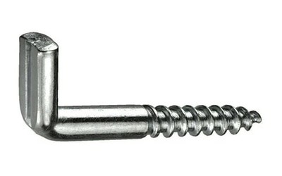 Schraubhaken Schlitz 5,8x80 mm 4 stück Schlitzschraubhaken Haken Wandhaken