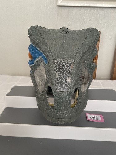 JURASSIC WORLD BLAUER RAPTORKOPF CHOMP N BRÜLLMASKE. Sounds (175/33) - Bild 2 von 6