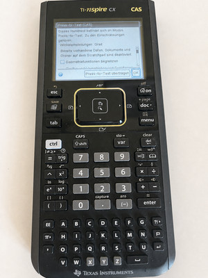 Texas Instruments TI-Nspire CX CAS Grafikrechner + Schutzdeckel + 2 Kabel