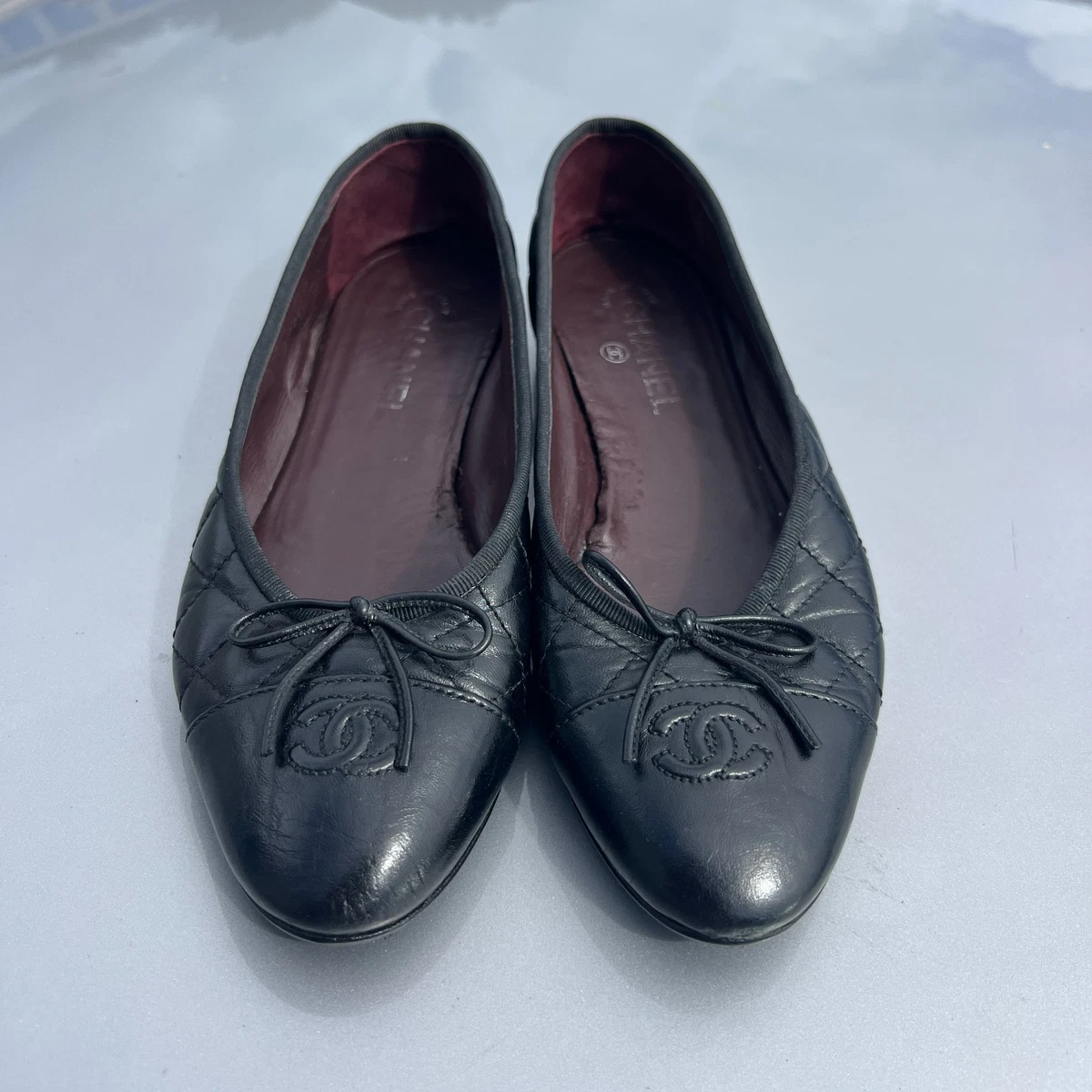 CHANEL Round Toe Chanel Ballerina Flats for Women for sale | eBay