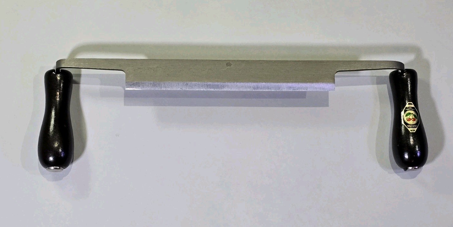 Two Cherries 500-1320 225-Millimeter Drawknife Straight Blade New Robert Larson