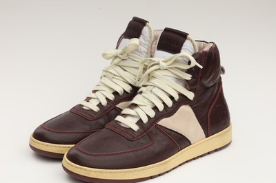 RHUDE Rhecess High Top Maroon Burgundy Sz 8