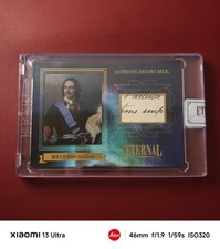 2024 Eternal Cuts Peter the Great Authentic History Relic 58/75 2-Line Black Ink