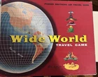 Vintage complete 1957  Parker Bros. Wide World Travel Game family board game