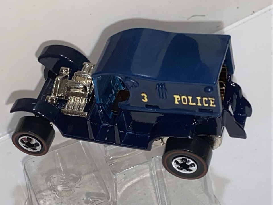 Spilla Hot Wheels Redline 1970 Paddy Wagon: Pulsante Originale In Metallo, Moneta Polizia Anni '60, Usata.