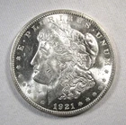 1921 Silver Morgan Dollar UNC AR59