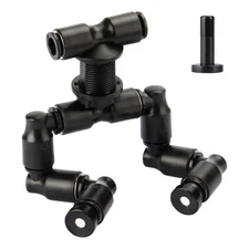 Reptile Mister Nozzles - T Double Misting Assembly, 1/4'' Misting Nozzles for...