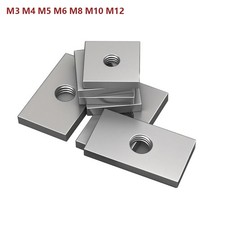 M3 M4 M5 M6 M8 M10 M12 Square Nuts A2 Stainless Steel T Nut Thin Type DIN 562