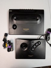 SNK Neo Geo AES Black Console Tested Working  image